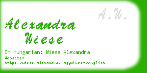 alexandra wiese business card